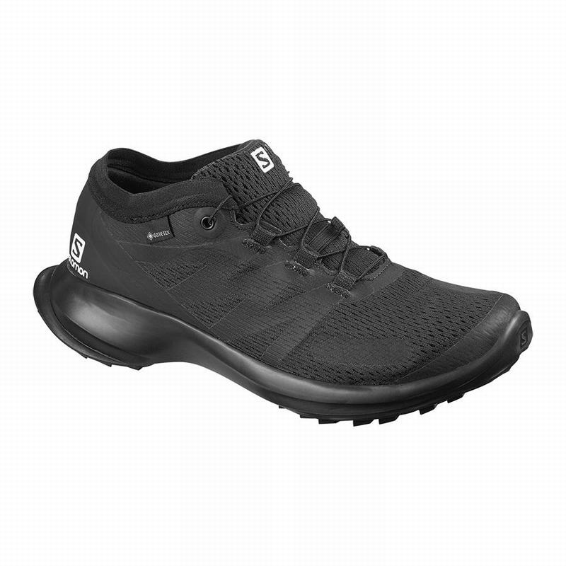 Buty Do Biegania W Terenie Damskie Salomon SENSE FLOW GTX W - Czarne - Polska (519-RMCOBZ)